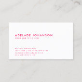 Aanvullende kleuren | FANCY INITIAAL Visitekaartje (Achterkant)