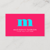 Aanvullende kleuren | FANCY INITIAAL Visitekaartje (Voorkant)