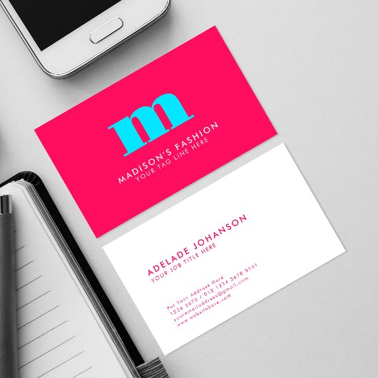 Aanvullende kleuren | FANCY INITIAAL Visitekaartje