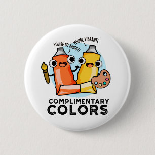 Aanvullende kleuren Funny Paint Pun Ronde Button 5,7 Cm