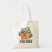 Aanvullende kleuren Funny Paint Pun Tote Bag (Voorkant)
