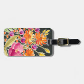 Aanvulling bij het verzamelen - Roze en Oranje blo Bagagelabel (Voorkant horizontaal)