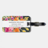 Aanvulling bij het verzamelen - Roze en Oranje blo Bagagelabel (Achterkant horizontaal)