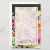 Aanvulling bij het verzamelen - Roze en Oranje blo Briefpapier (Voorkant / Achterkant)