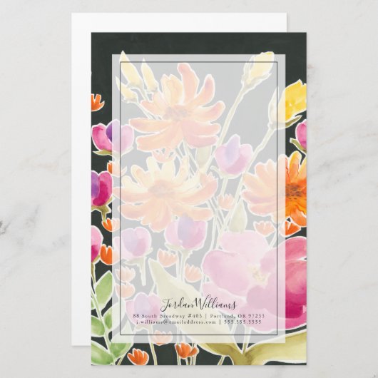 Aanvulling bij het verzamelen - Roze en Oranje blo Briefpapier (Voorkant / Achterkant)