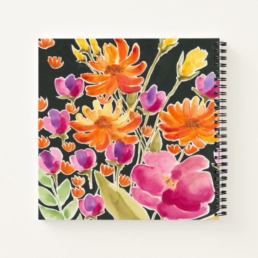 Aanvulling bij het verzamelen - Roze en Oranje blo Notitieboek (Achterkant)