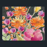 Aanvulling bij het verzamelen - Roze en Oranje blo Puzzel<br><div class="desc">Splendid Gathering II van Regina Moore. Kenmerkt waterverf-achtige bloemen in een verscheidenheid van kleuren,  hoofdzakelijk oranje en roze.</div>