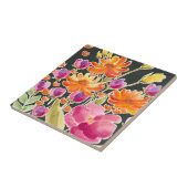 Aanvulling bij het verzamelen - Roze en Oranje blo Tegeltje (Zijkant)