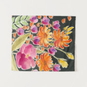 Aanvulling bij het verzamelen - Roze en Oranje blo Wandkleed (Voorkant (horizontaal))