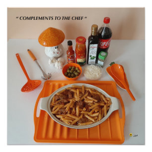 AANVULLING OP DE CHEF FOTO AFDRUK
