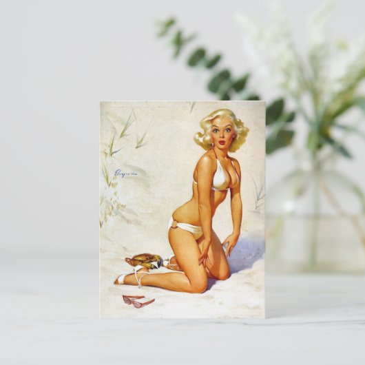 Aanvulling op de strand briefkaart (Staand voorkant)