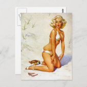 Aanvulling op de strand briefkaart (Voorkant / Achterkant)