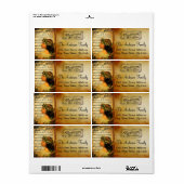 Aanvulling van het etiket van het seizoenadres (Full Sheet)