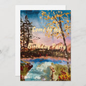 Aanwembare uitnodiging voor herfstfeest  (Voorkant / Achterkant)