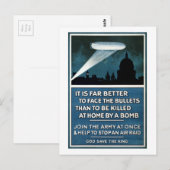 Aanwerving  leger Tweede Wereldoorlog Briefkaart (Voorkant / Achterkant)