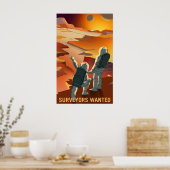 Aanwerving van Mars - Onderzoekers Gezocht Poster (Keuken)
