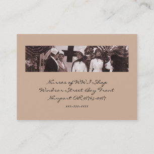 Aanwerving van verpleegkundigen visitekaartje