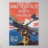 Aanwerving voor luchtdiensten poster (Voorkant)