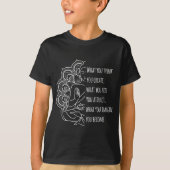 Aanwervingswet Spirituele Boeddha-Meditation Quot T-shirt (Voorkant)