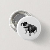 Aanwezig en Geduldig Ronde Button 3,2 Cm (Voorkant /achterkant)