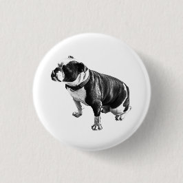 Aanwezig en Geduldig Ronde Button 3,2 Cm