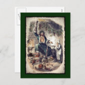 Aanwezig spook van Kerstmis Feestdagenkaart (Voorkant / Achterkant)