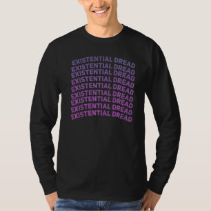Aanwezige Dread Slogan Streetwear Aesthetische ret T-shirt