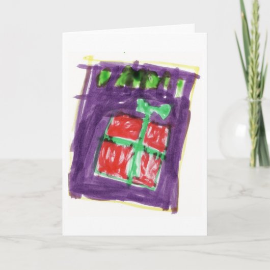 Aanwezige Kerstmis Feestdagen Kaart (Voorkant)