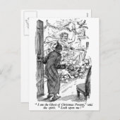 Aanwezige Kerstmis (met tekst) Feestdagenkaart (Voorkant / Achterkant)