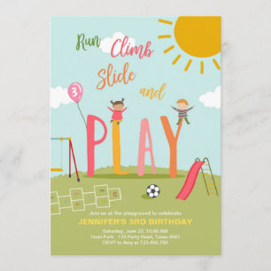 Aanwezige speeldag in parkmeisje kaart