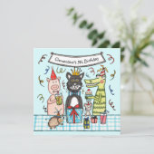 Aanwezige uitnodiging van de partij van de douane (Staand voorkant)