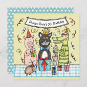 Aanwezige uitnodiging van de partij van de douane (Voorkant / Achterkant)