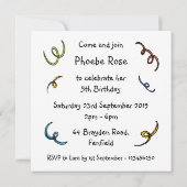 Aanwezige uitnodiging van de partij van de douane (Achterkant)