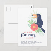 Aanwezige uitnodiging van de Tropische Palm (Voorkant / Achterkant)