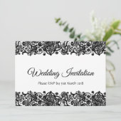 Aanwezige uitnodiging voor aangepaste weduwen (Staand voorkant)