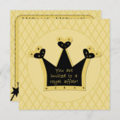 Aanwezige uitnodiging voor de koninklijke uitgave  (Voorkant / Achterkant)