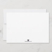 Aanwezige uitnodiging voor honkbal Aangepast Man (Achterkant)