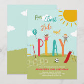 Aanwezige wedstrijd in het park kaart (Voorkant / Achterkant)