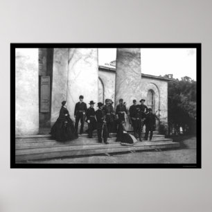 Aanwezigen van de begrafenis van Robert E. Lee 187 Poster