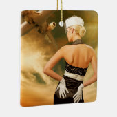 Aanweziger van de herziene Retroflitsvlucht - SRF Keramisch Ornament (Rechts)