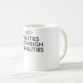 Aanwezigheid boven invaliditeit koffiemok (Voorkant rechts)