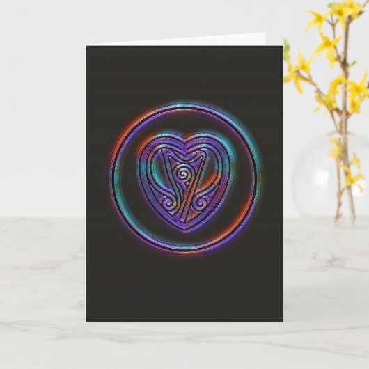 AANWEZIGHEID - HART - MEESTERSCHAP - NEBULA ART KA KAART (Gele Bloem)