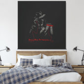 Aanwezigheid Heeft Geen Introductie Heer Typograph Canvas Afdruk (Insitu (Slaapkamer))