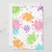 Aanwezigheid schilderen op verjaardag kaart (Achterkant)