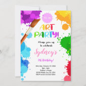 Aanwezigheid schilderen op verjaardag kaart (Voorkant)