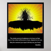 aanwezigheid van Boeddha Poster (Voorkant)