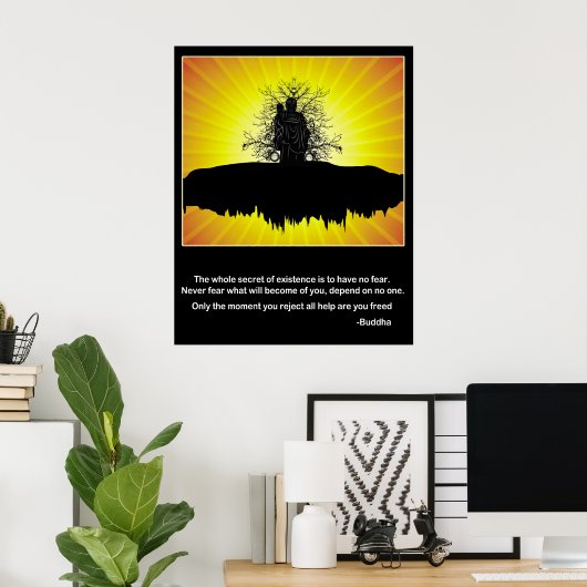 aanwezigheid van Boeddha Poster (Thuiskantoor)