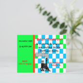 Aanwezigheid van de treinmotor van de jongen kaart (Staand voorkant)