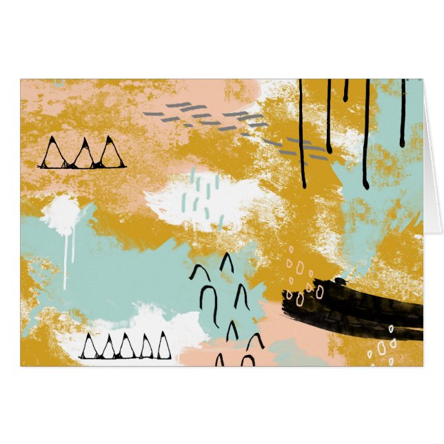 Aanwezigheid van het leven, tribale Abstracte kuns (Voorkant Horizontaal)