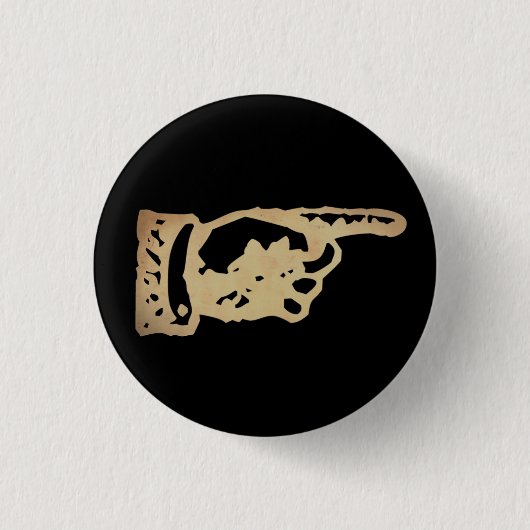  aanwijzer - donker ronde button 3,2 cm (Voorkant)